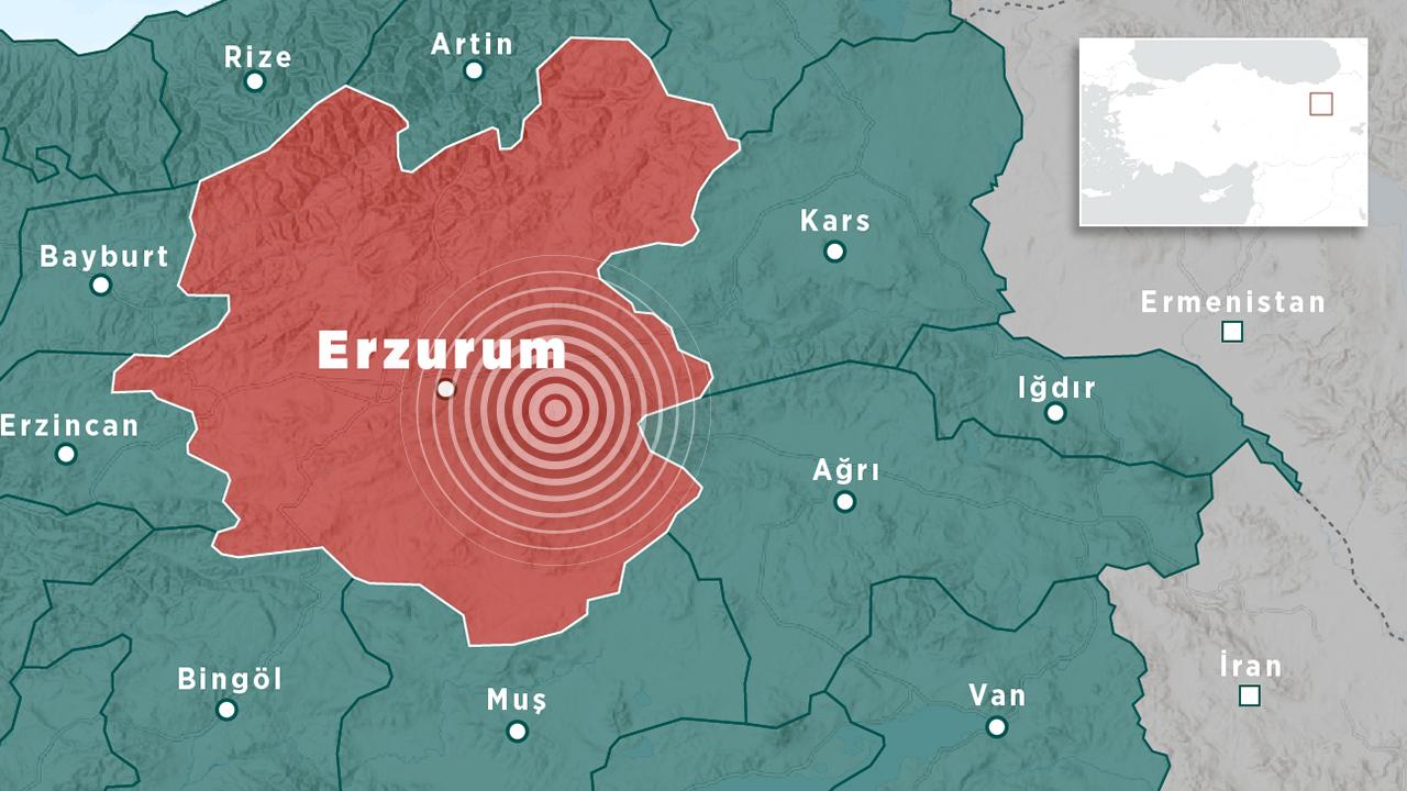Erzurum'da deprem