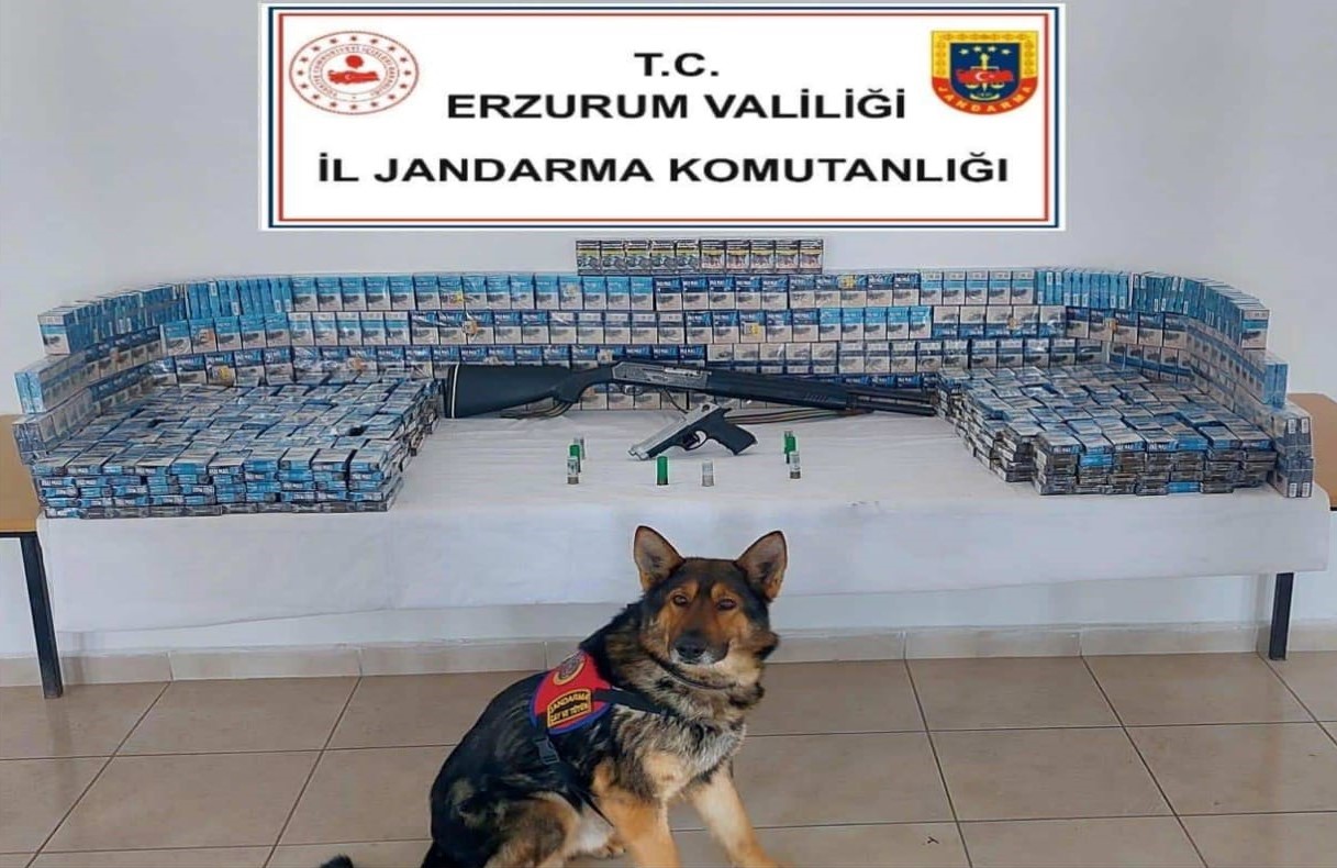 Erzurum'da jandarmadan kaçakçılık operasyonu