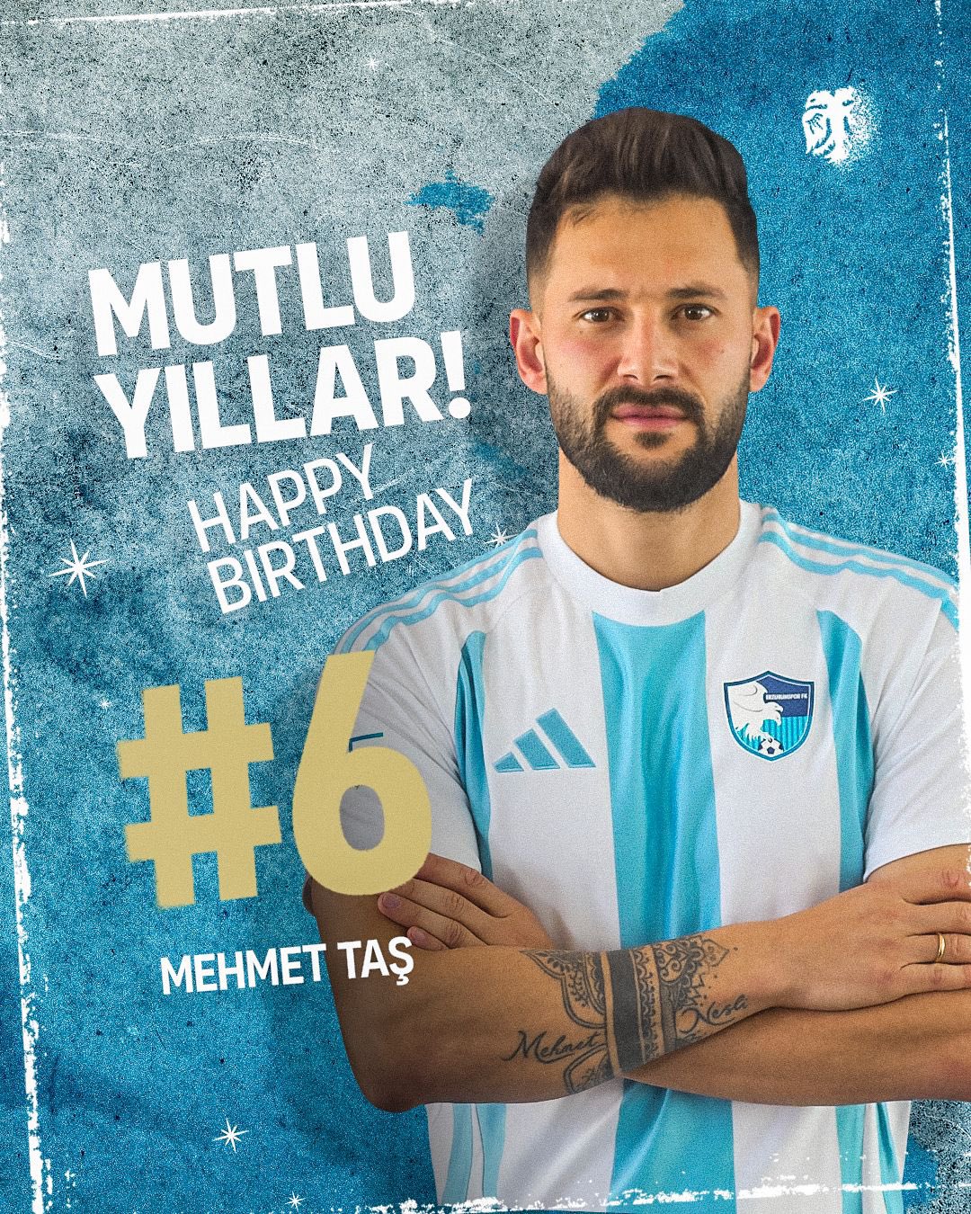 Erzurumspor FK'dan Mehmet Taş'a doğum günü kutlaması