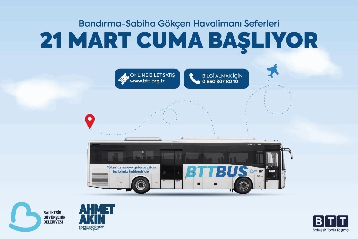 Bandırma’dan Sabiha Gökçen’e Ulaşım Kolaylaşıyor