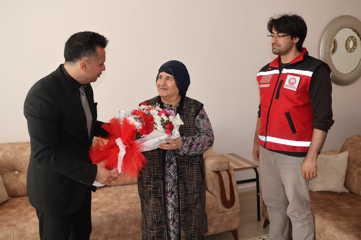 Şehit anneleri ve eşleri Anneler Günü'nde unutulmadı