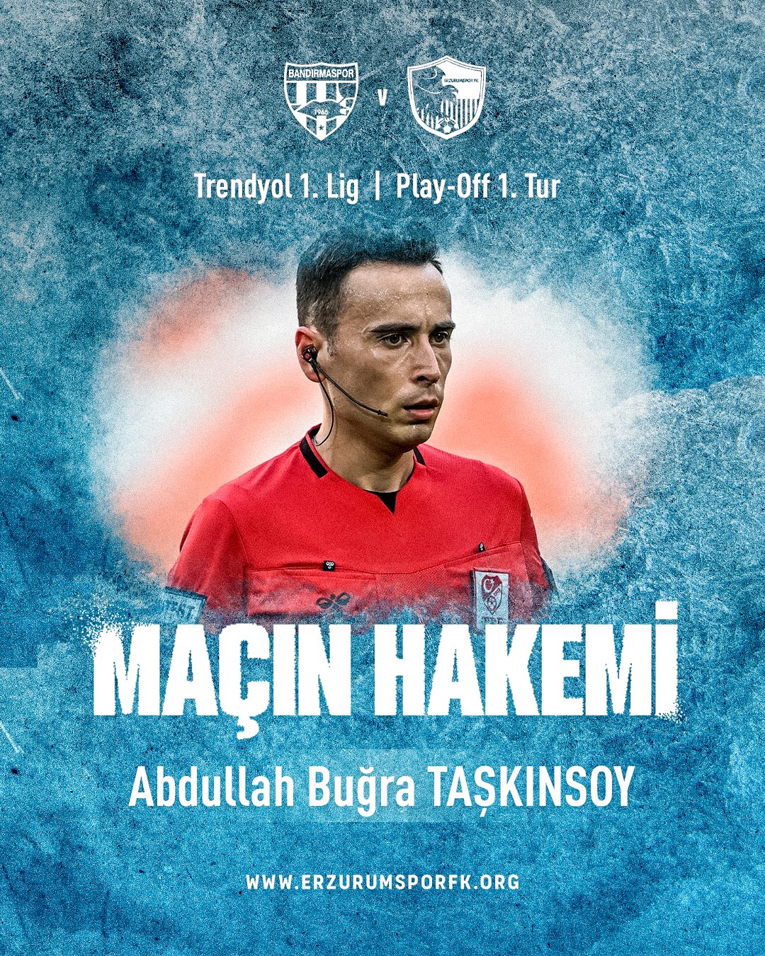 Erzurumspor'un hakemi belli oldu
