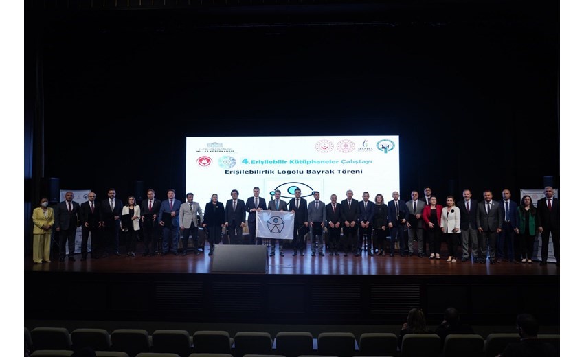 ETÜ Merkez Kütüphanesi'ne erişilebilirlik logo bayrağı ödülü