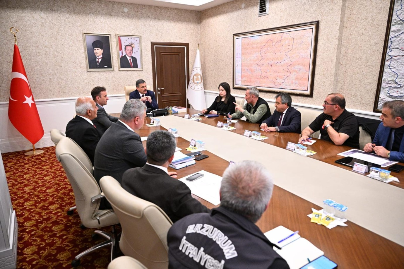 Erzurum'daki heyelan bölgesinde acil önlem