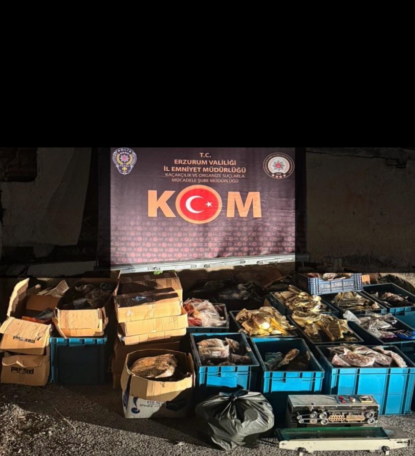 Erzurum'da kaçakçılık operasyonu