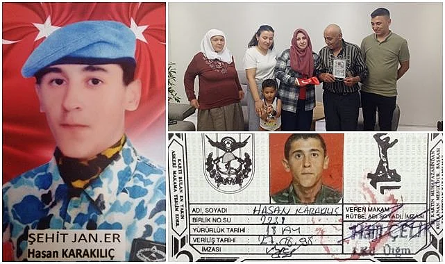 Şehidin 27 yıllık emaneti baba ocağında