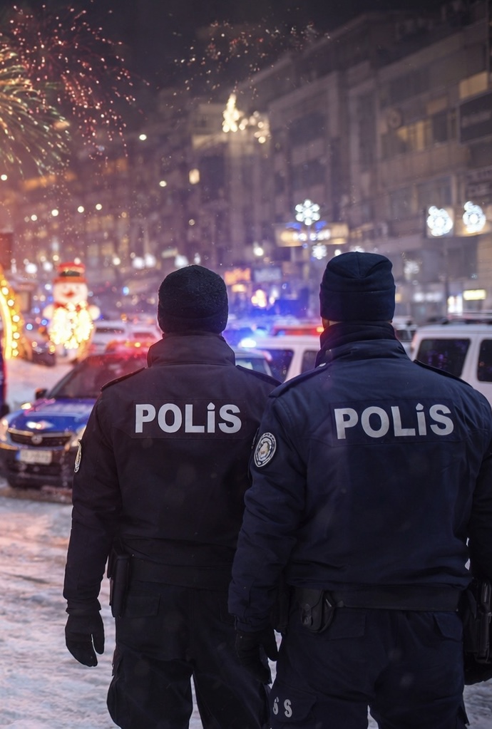 Erzurum'da yılbaşı için 2 bini aşkın polis, 873 jandarma personeli görev başında