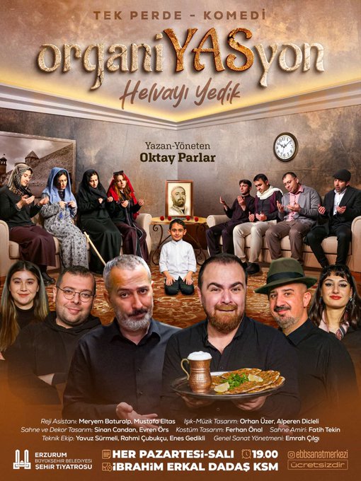 “Organiyasyon” Erzurum'da tiyatroseverlerle buluşuyor