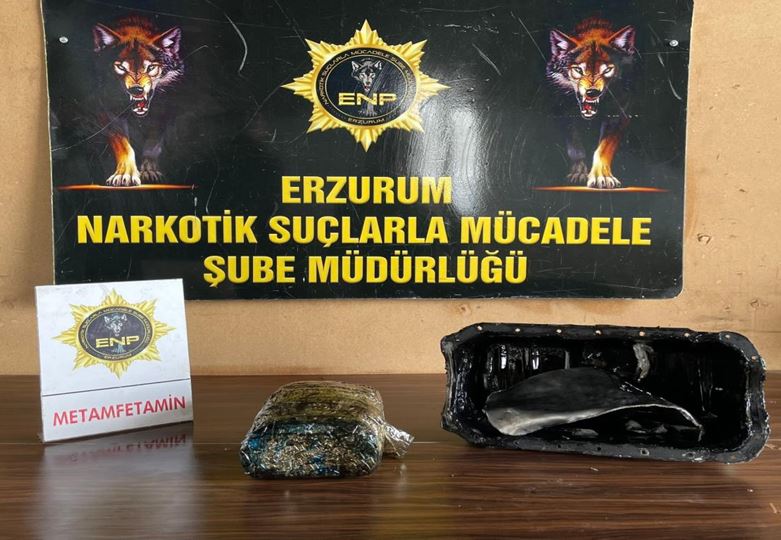 Erzurum'da narkotik operasyonu: 3 kilo metamfetamin ele geçirildi